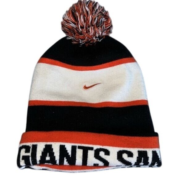 San Francisco Giants Nike Cooperstown Collection Pom Beanie Hat One Size - Picture 5 of 5